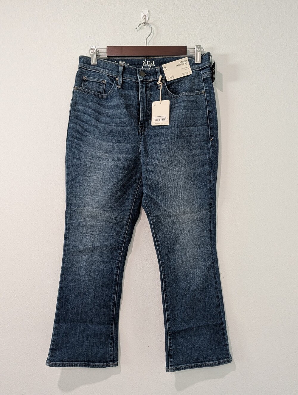 a.n.a High Rise Cropped Flare Jeans Size 8